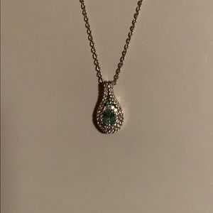 COLOMBIA EMERALD NECKLACE, 20" CHAIN
